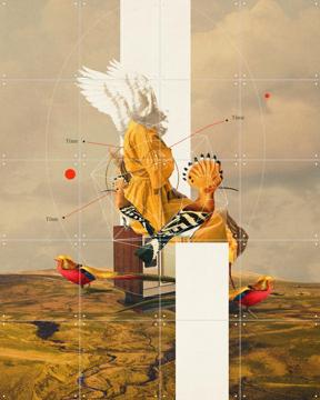 'Yellow Echoes of Time' by Frank Moth