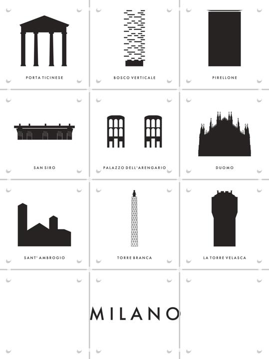 Milano Architecture Collage Box