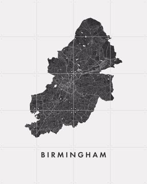 'Birmingham City Map' by Art in Maps