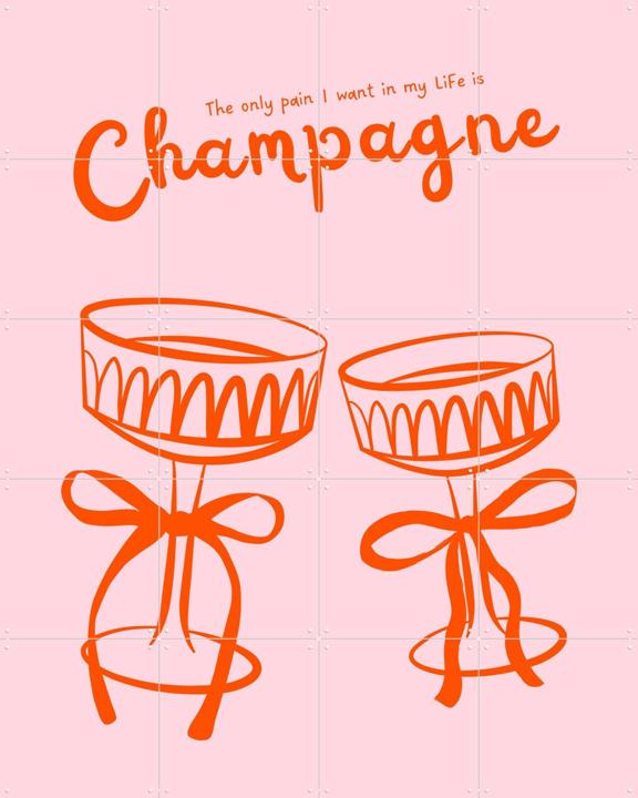 Pink Champagne Toast