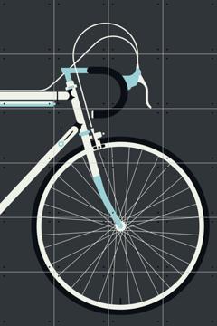 IXXI - Racing Bike White Front by Bo Lundberg 