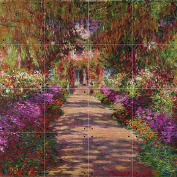 'A Pathway in Monet's Garden ' von Claude Monet & Bridgeman Images