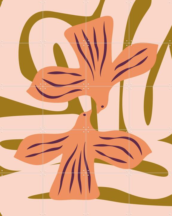 Lovebirds Coral Blush