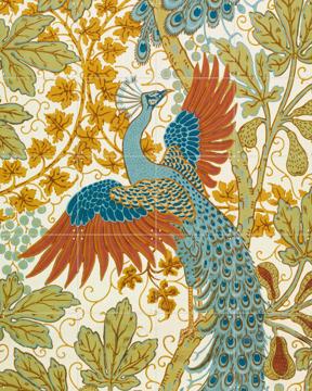 'Fig and Peacock red' by Walter Crane & Victoria and Albert Museum