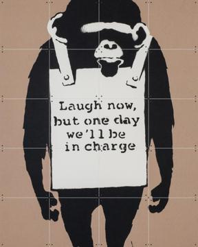 'Laugh Now' von Banksy