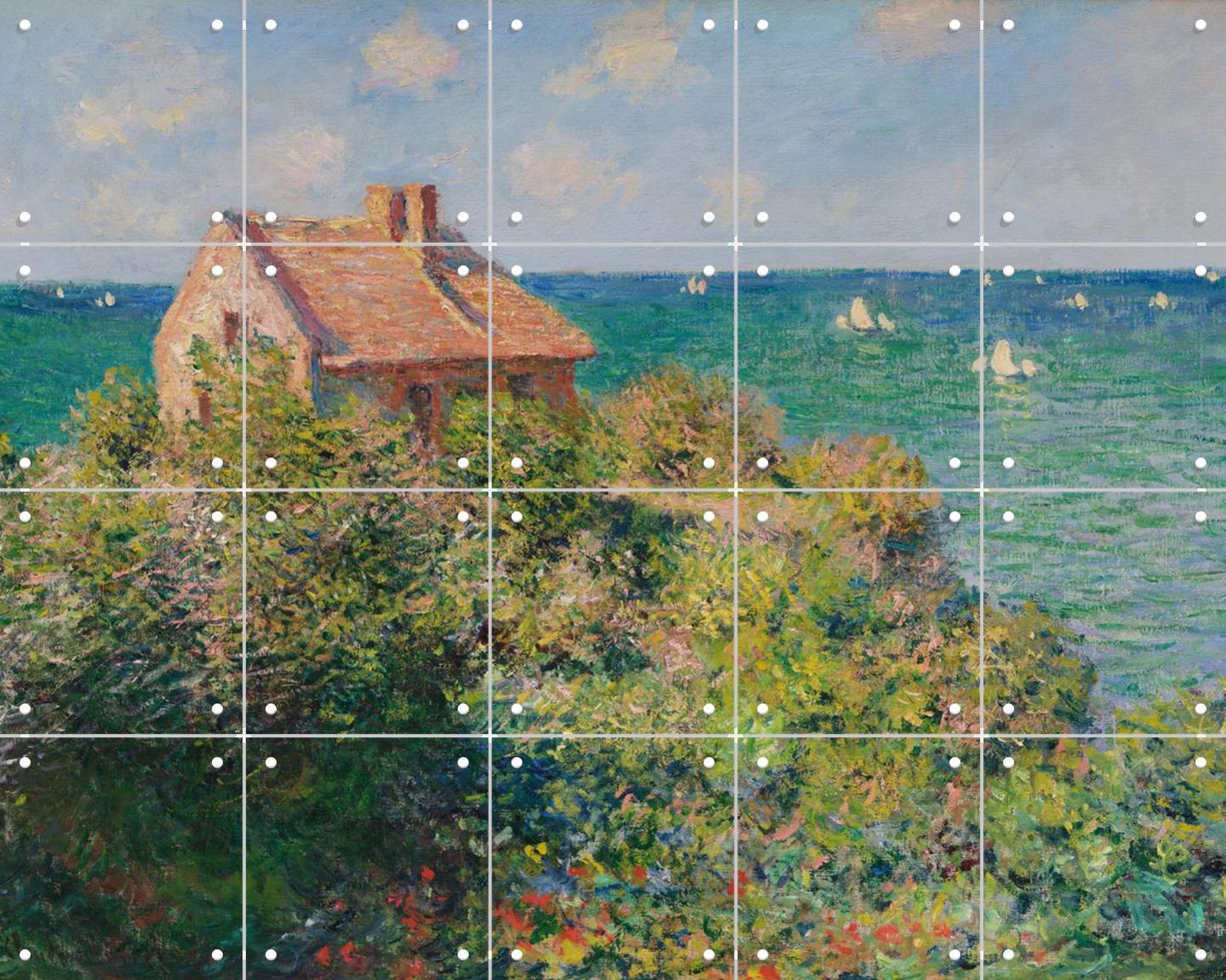 Fisherman's Cottage on the Cliffs at Varengeville By Claude Monet