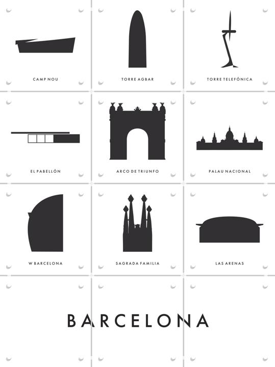 Barcelona Architecture Collage Box