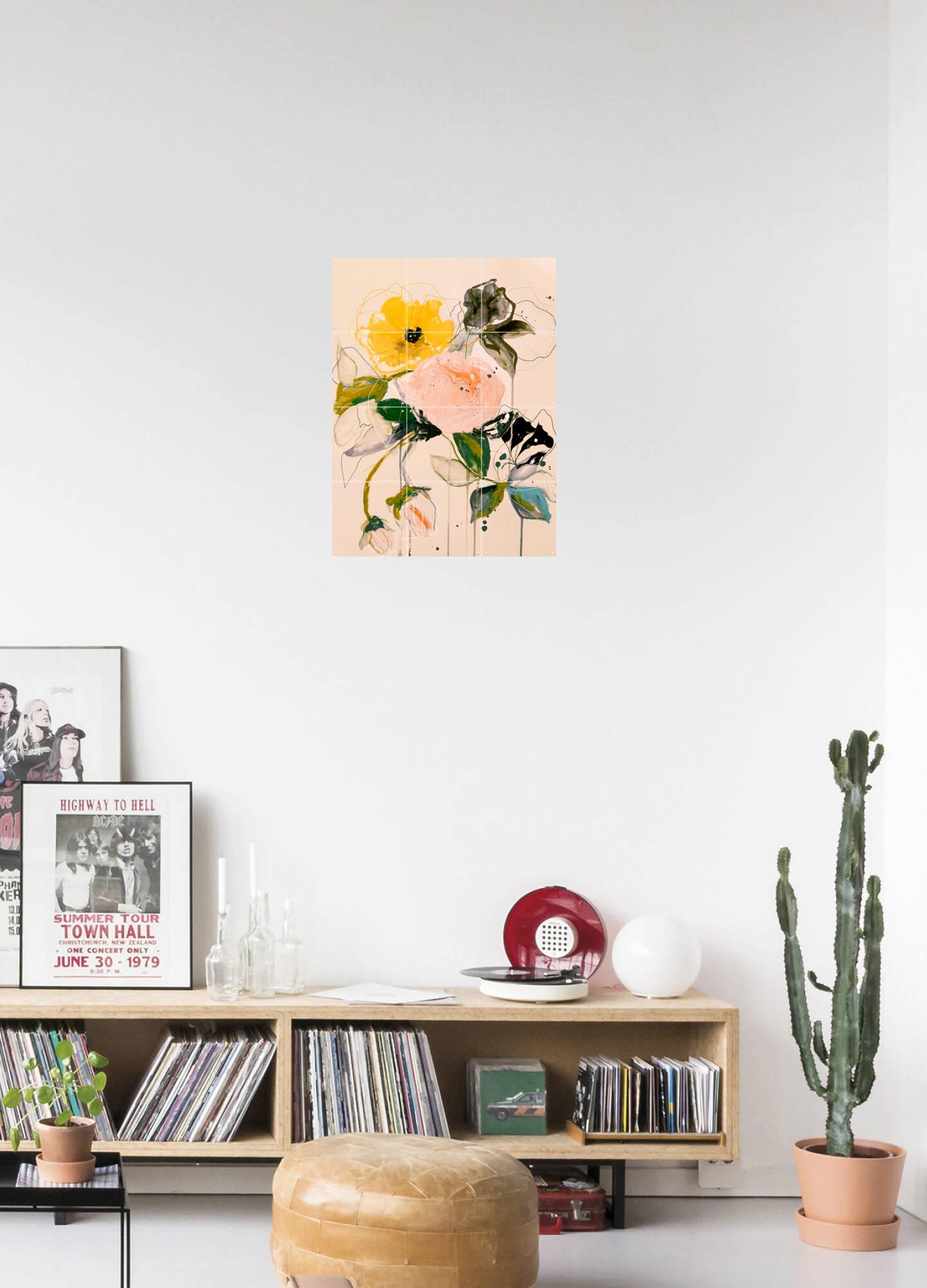 Still Life with Roses Door Leigh Viner | Wanddecoratie | Kunst aan