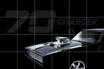IXXI - Dodge Charger Front black by The Fast and the Furious  & Universal Pictures