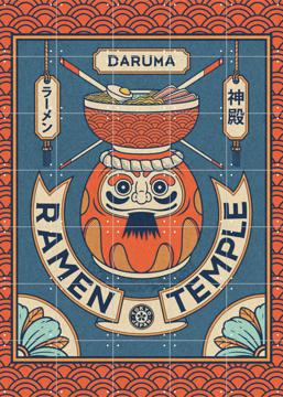 IXXI - Ramen Temple Daruma by Ryan Ragnini 