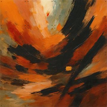 'Abstract Copper Vortex' von Moonheart Artworks