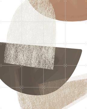 'Earth Tone Geometric Art' par Melloi Art