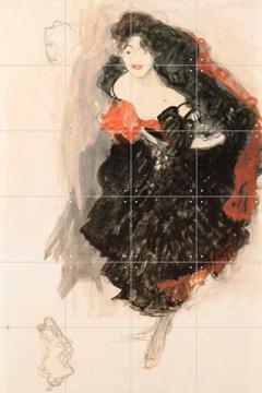 'Study for Judith II 1908' van Gustav Klimt & Bridgeman Images