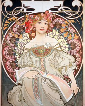 'Calendar Illustration 1896' von Bridgeman Images