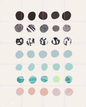 'Piece By Peace Teal' by Henriette Visscher