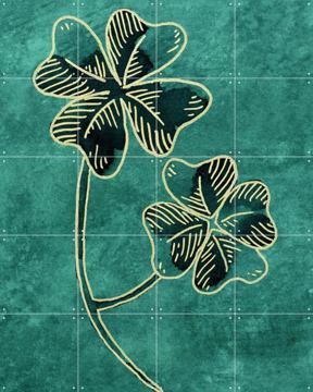 'Four Leaf Clover Luck with Gold' par Natalie Bruns