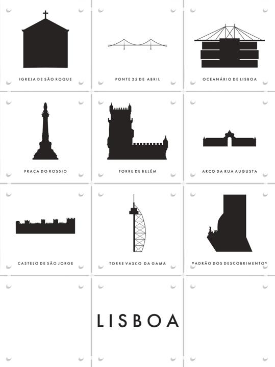 Lisboa Architecture Collage Box