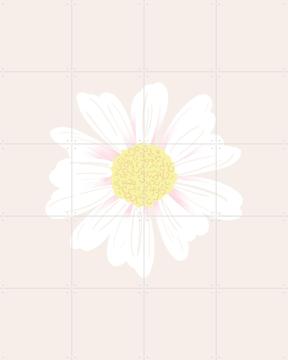 'Daisy Blossom Beige' van Palmartprints