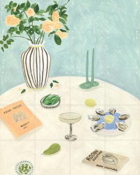 'Oysters and Art Books' by Isabelle Vandeplassche