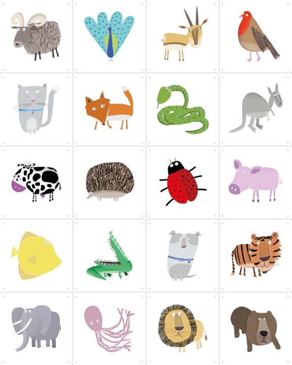 Whimsical Animals Collage Box