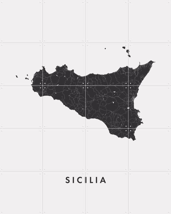 Sicilia Island Map