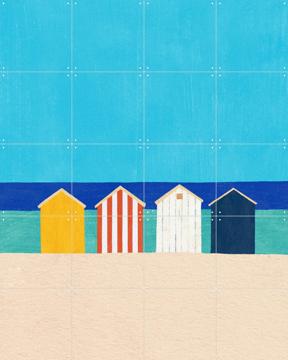 'Beach Cabins' von Henry Rivers
