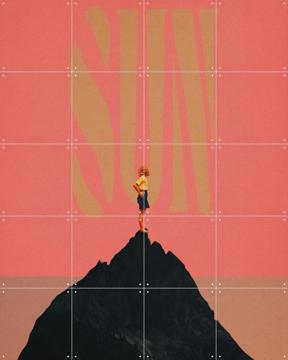 'Pink Summer Sun' van Frank Moth