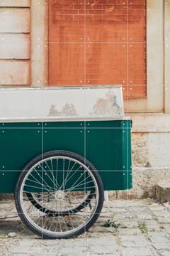 'Cart on Orange' von Pati Photography