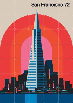 San Francisco 72 Von Bo Lundberg | Wandbild & Poster | IXXI 2