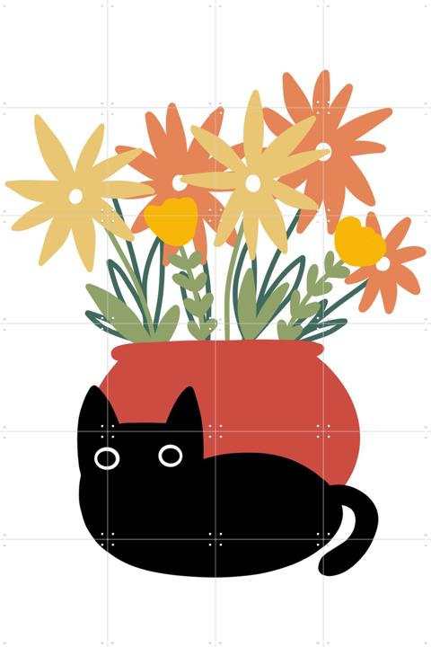 Vase with Cat