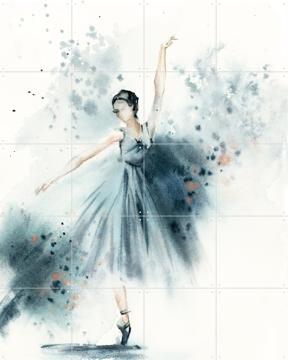 'Ballerina Blue 5' by Canot Stop Painting