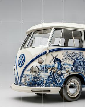 'Delft Blue VW Bus 5' by Margriet Hulsker