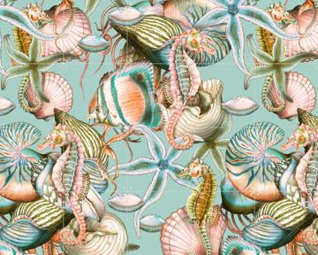 'Just keep swimming Sealife soft Tones' by Marylène Madou