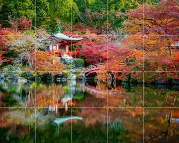 'Japanese Garden Autumn' van Jan Becke