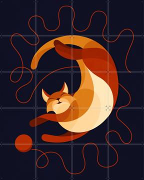 'Cat dark' von Elke Uijtewaal