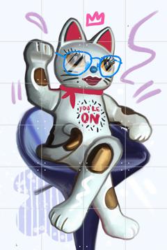 IXXI - Lucky Cat II by Pop-art by Tadej 