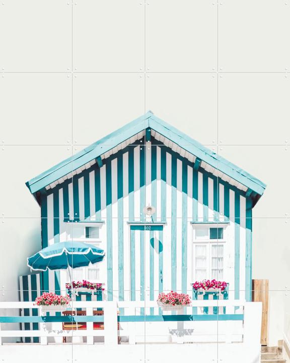 Blue Striped Houses