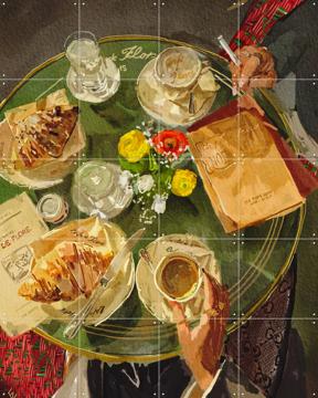 'Croissant at Caffe de Flore' by Ekaterina Zagorska