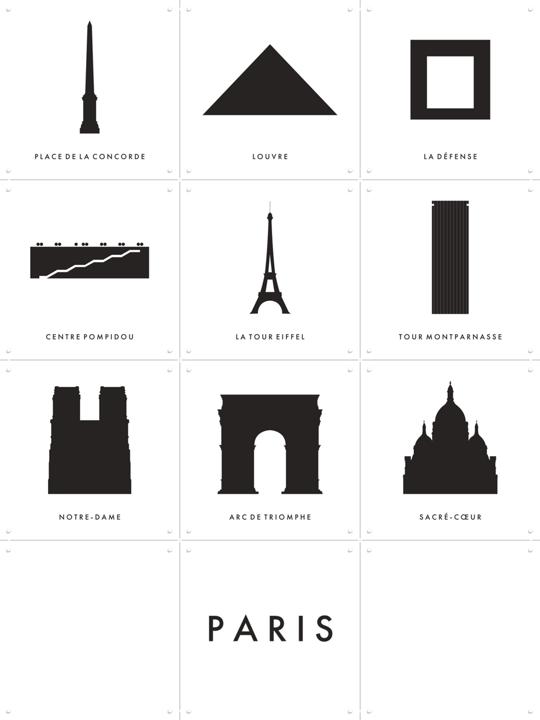Paris Architecture Collage Box