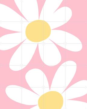 'Flowers on Pink' van BAINAI