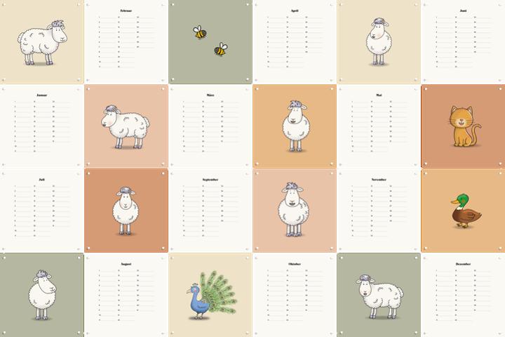 Mike & Molly Color Calendar