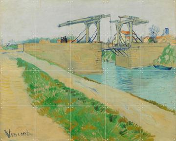 'The Langlois Bridge (1888)' by Vincent van Gogh (1853 - 1890) & Van Gogh Museum