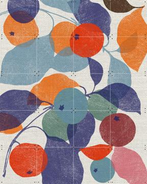 'Printed Apples' von Jenny Frean & Bridgeman Images