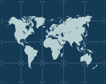 IXXI - World Map navy by Art in Maps & Art in Maps