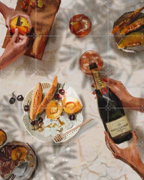 'Champagne and peaches' by Ekaterina Zagorska