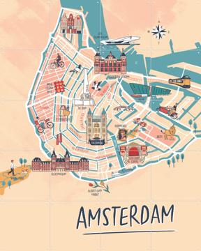 'Amsterdam Illustration ' by Revista Design & Art in Maps