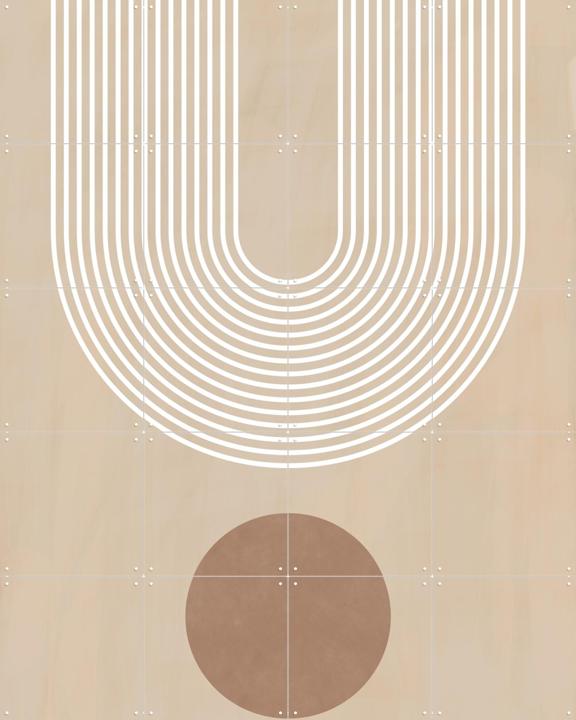 Beige Arc Poster No.3