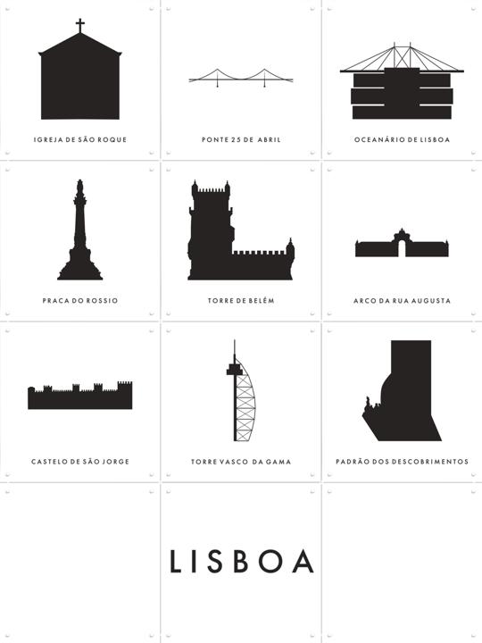 Lisboa Architectuur Collage Box