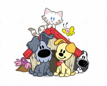 'Woezel & Pip in der Hundehütte' von Woezel & Pip & Van Hoorne Studios