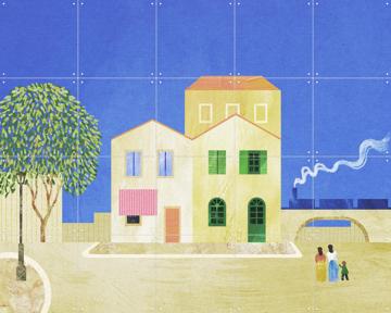 'Yellow House' par Henry Rivers & Van Gogh 21st Century